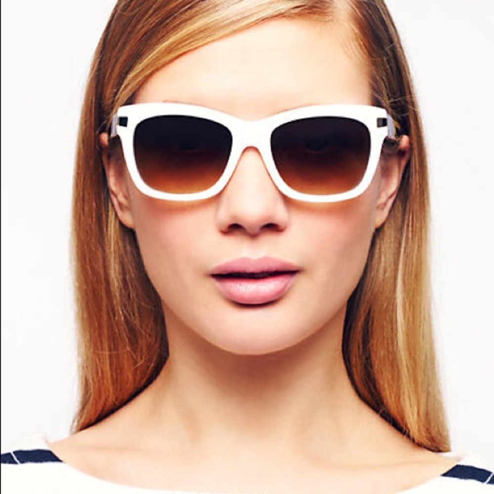 Kate Spade White Crystal “Autumn” Sunglasses